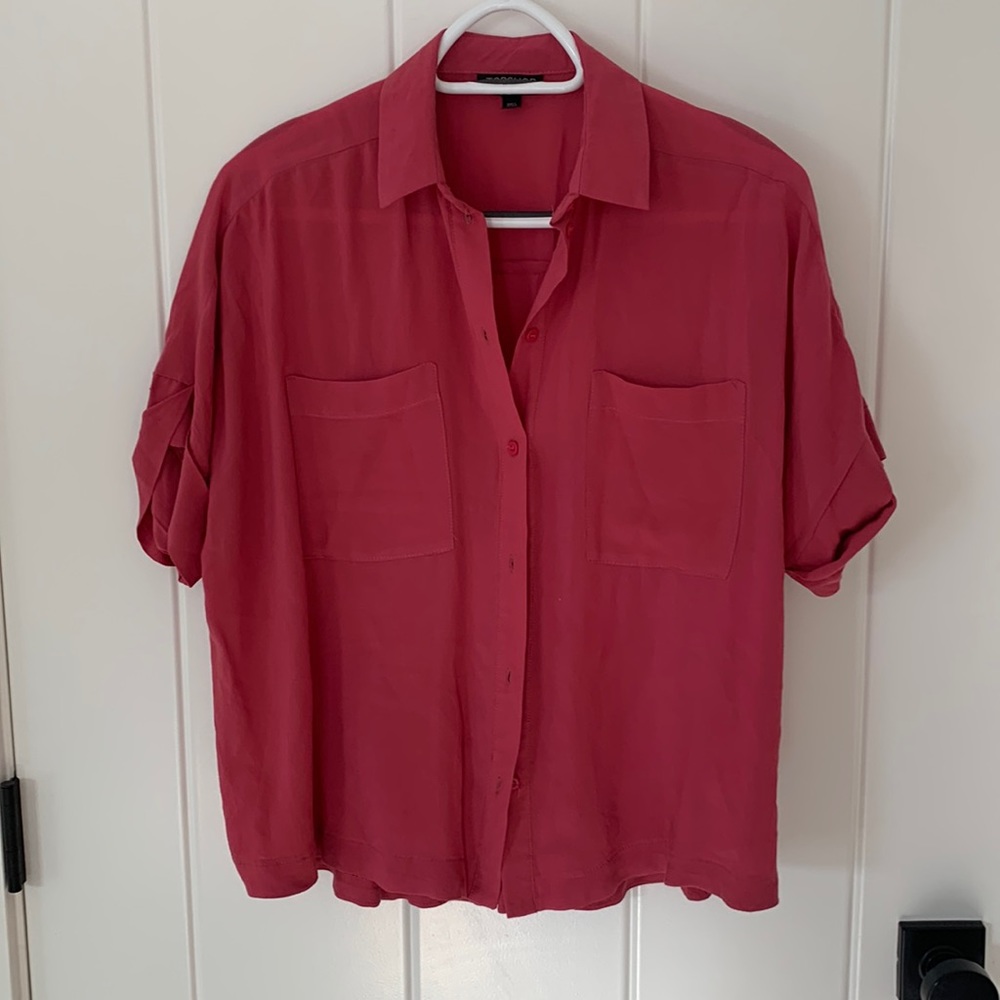Top shop cropped blouse